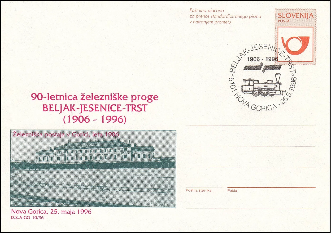 90 LET ŽELEZNIŠKE PROGE BELJAK - JESENICE - TRST